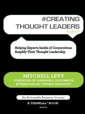cover image of #CREATING THOUGHT LEADERS tweet Book01